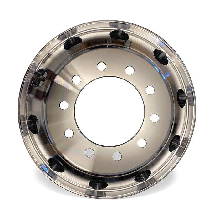 NEW 22.5 x 8.25 Aluminum HD Truck Trailer Wheel Rims Hub Alcoa Style Dually 10 Lug
