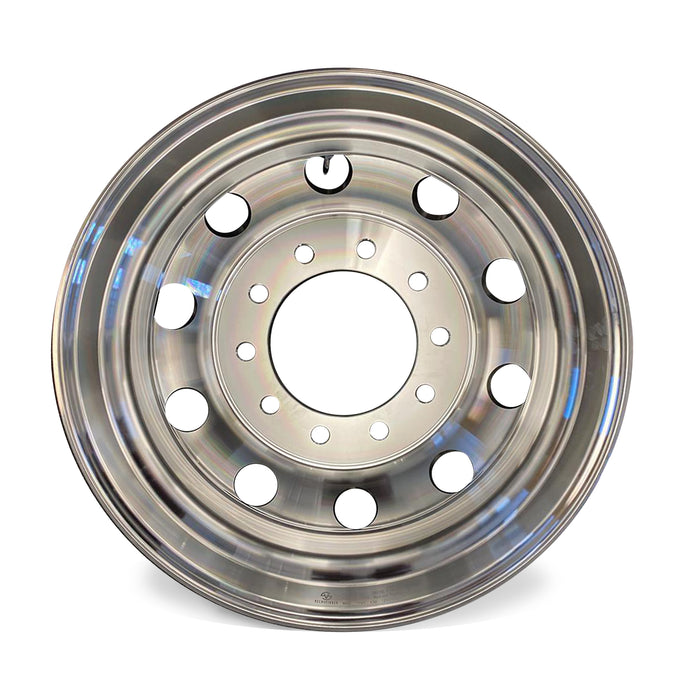 NEW 22.5 x 8.25 Aluminum HD Truck Trailer Wheel Rims Hub Alcoa Style Dually 10 Lug