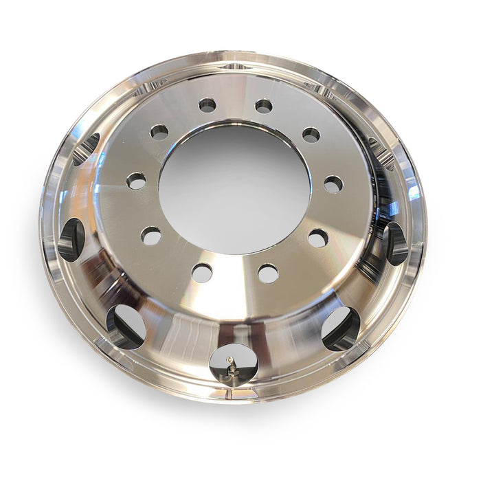 NEW 22.5 x 8.25 Aluminum HD Truck Trailer Wheel Rims Hub Alcoa Style Dually 10 Lug