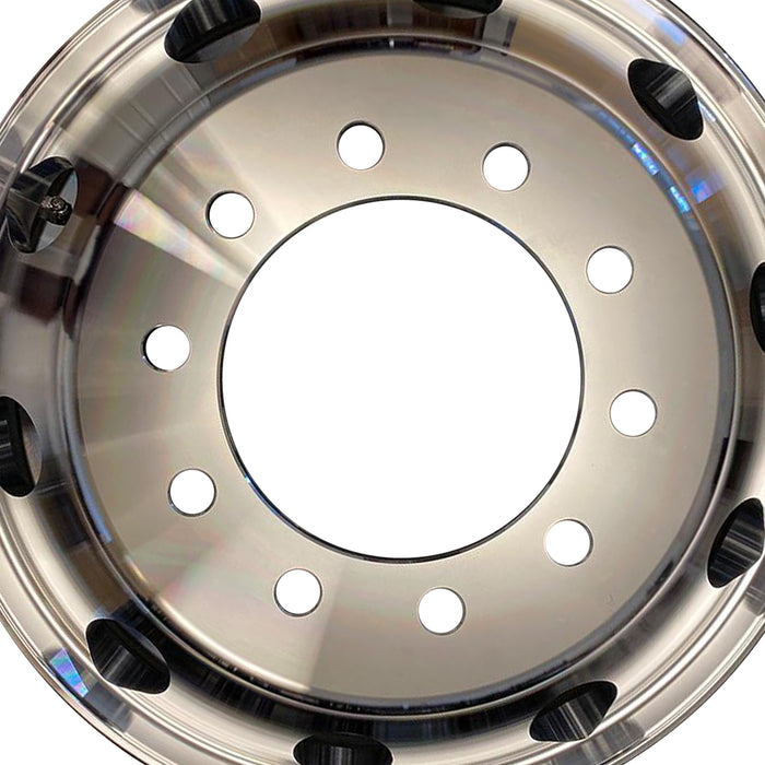 NEW 22.5 x 8.25 Aluminum HD Truck Trailer Wheel Rims Hub Alcoa Style Dually 10 Lug