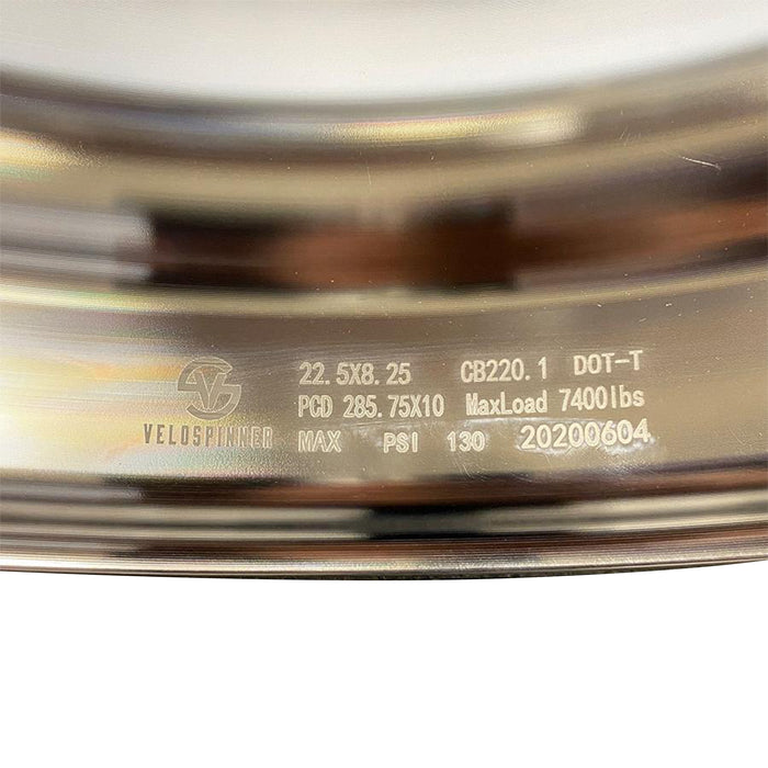 NEW 22.5 x 8.25 Aluminum HD Truck Trailer Wheel Rims Hub Alcoa Style Dually 10 Lug