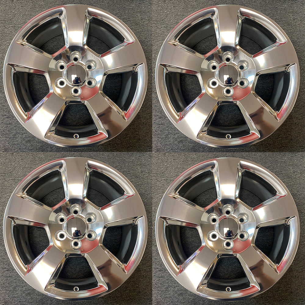 SET OF 4 20"x9" WHEEL FOR GMC SIERRA CHEVY SILVERADO SUBURBAN TAHOE 1500 14-20 polished OEM quality Rim