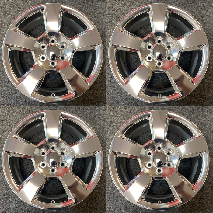 SET OF 4 20"x9" WHEEL FOR GMC SIERRA CHEVY SILVERADO SUBURBAN TAHOE 1500 14-20 polished OEM quality Rim