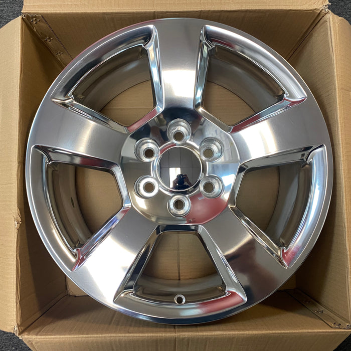SET OF 4 20"x9" WHEEL FOR GMC SIERRA CHEVY SILVERADO SUBURBAN TAHOE 1500 14-20 polished OEM quality Rim