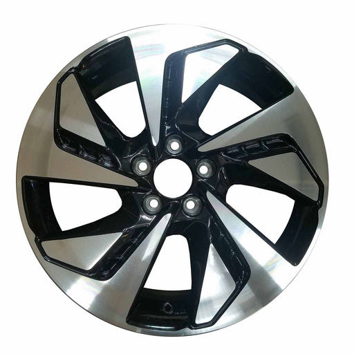 Brand New Single 18" 18x7 Alloy Wheel for Honda CR-V 2015 2016 Machined Black OEM Quality Replacement Rim