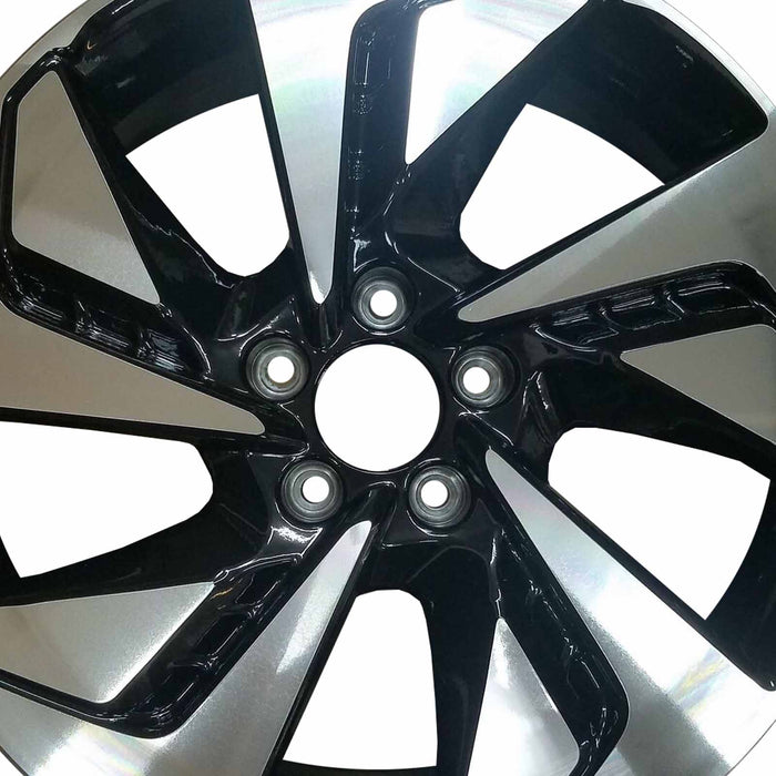Brand New Single 18" 18x7 Alloy Wheel for Honda CR-V 2015 2016 Machined Black OEM Quality Replacement Rim