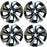 SET OF 4 18" 18x7 Alloy Wheels for Honda CR-V 2015 2016 Machined Black OEM Quality Replacement Rim