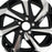 17" Brand New Single 17x7.5 Alloy Wheel for Honda Accord 2016 2017 Machined Black OEM Quality Replacement Rim
