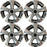 Set of 4 17" 17x7.5  Alloy Wheels for Honda CRV CR-V 2017-2020 Machined Grey OEM Quality Replacement Rim