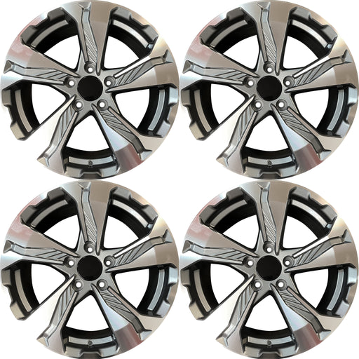 Set of 4 17" 17x7.5  Alloy Wheels for Honda CRV CR-V 2017-2020 Machined Grey OEM Quality Replacement Rim