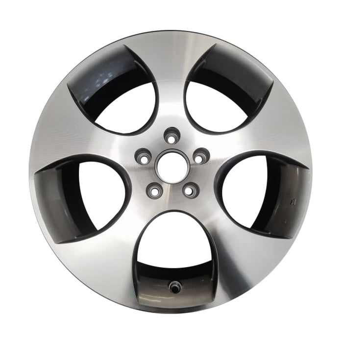 Set of 4 Brand New 18" 18x7.5 Machined Grey Alloy Wheels for 2005-2014 Volkswagen Golf Jetta GTI OEM Quality Replacement Rim