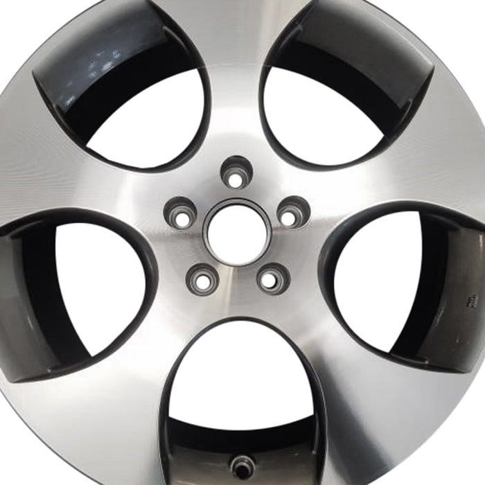 Brand New Single 18" 18x7.5 Machined Grey Alloy Wheels for 2005-2014 Volkswagen Golf Jetta GTI OEM Quality Replacement Rim