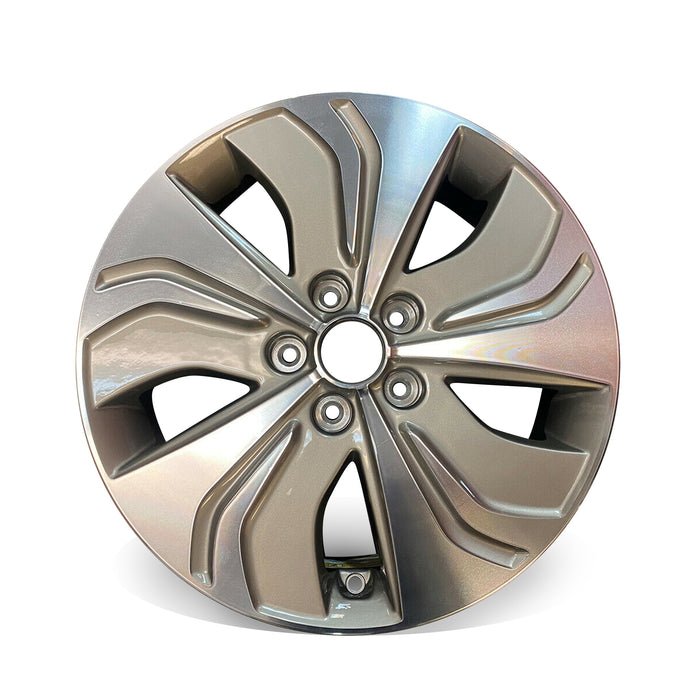 Set of 4 17" 17x6.5 Machined Grey Alloy Wheels for Hyundai Sonata 2013 2014 2015 OEM Quality Replacement Rim