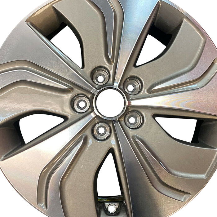 Set of 4 17" 17x6.5 Machined Grey Alloy Wheels for Hyundai Sonata 2013 2014 2015 OEM Quality Replacement Rim