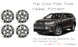 SET OF 4 Brand New 18" 18x7.5 Alloy Wheels For Toyota Hinghlander 2014-2019 Machined Gray OEM Quality Replacement Rim