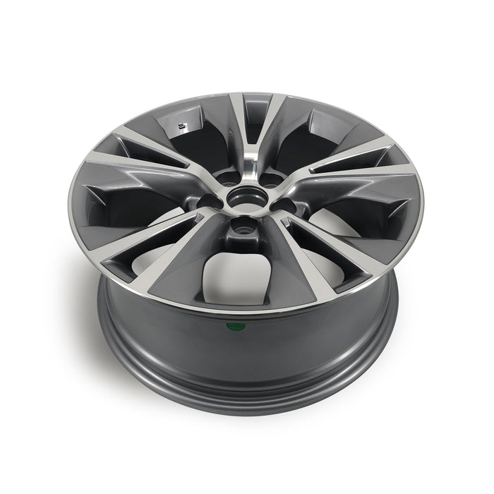 Brand New Single 18" 18x7.5 Alloy Wheel For Toyota Hinghlander 2014-2019 Machined Gray OEM Quality Replacement Rim
