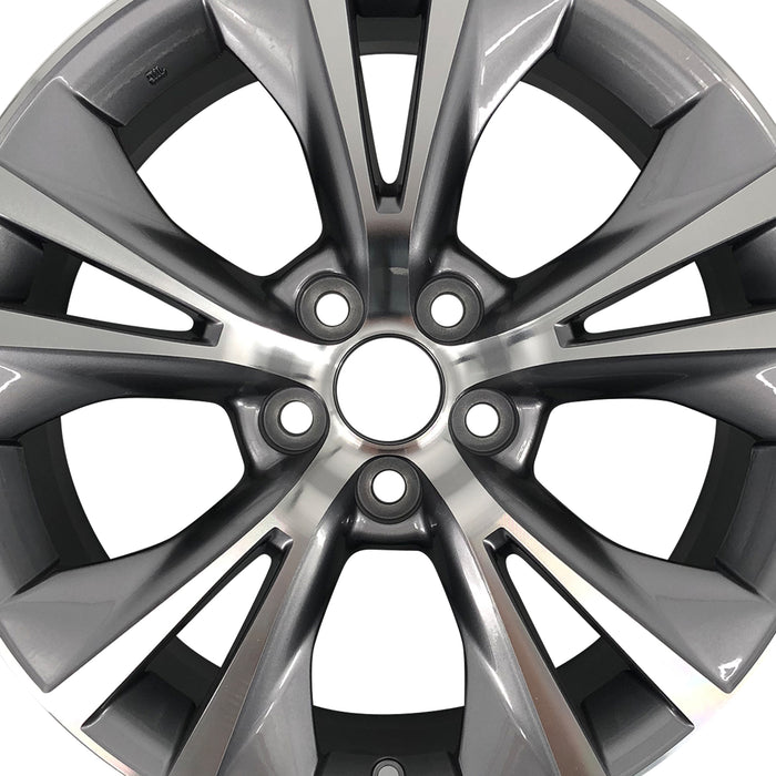 SET OF 4 Brand New 18" 18x7.5 Alloy Wheels For Toyota Hinghlander 2014-2019 Machined Gray OEM Quality Replacement Rim