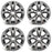 SET OF 4 Brand New 18" 18x7.5 Alloy Wheels For Toyota Hinghlander 2014-2019 Machined Gray OEM Quality Replacement Rim