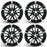 19" 19x8 SET OF 4 New Alloy Wheels For TOYOTA CAMRY 2018-2021 Machined Black OEM Quality Replacement Rim