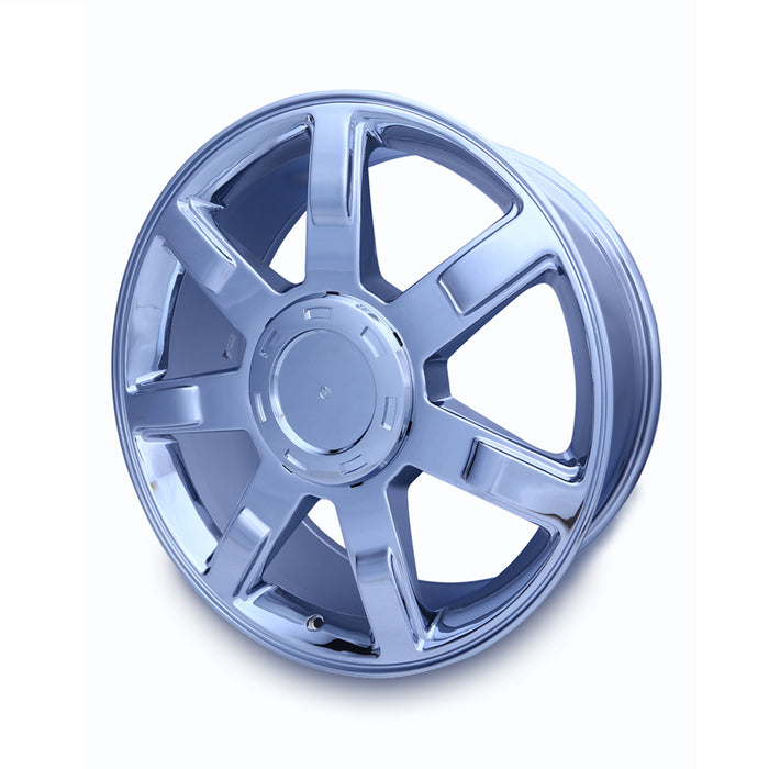 22" Brand New Single 22x9 Chrome Alloy Wheel for 2007-2014 Cadillac Escalade ESV EXT OEM Quality Replacement Rim