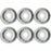 16" Set of 6 Brand New 16x6 Dually Steel Wheel For 1992-2007 Ford E350 E450SD VAN DRW OEM Quality Replacement Rim