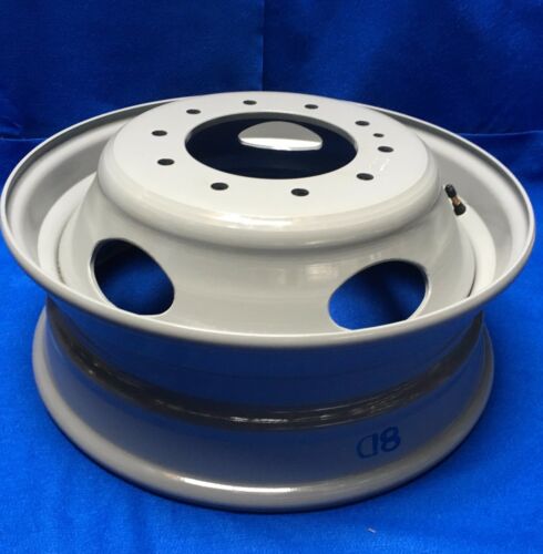 Set of 6 Brand New 19.5" 19.5x6 10 Lug Steel Wheels for Ford F450SD F550SD 2005-2025 Super Duty Dually Gray OEM Quality Replacement Rim