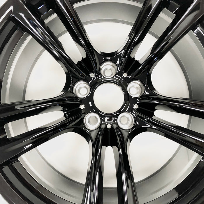 Brand New Single 20" 20x8.5 Front Wheel For BMW 5-Series 7-Series 2009-2015 GLOSS BLACK OEM Quality Replacement Rim