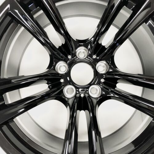 Set of 4 20" 20x10 20x8.5 Alloy Wheels For BMW 5-Series 7-Series 2009-2015 GLOSS BLACK Staggered OEM Quality Replacement Rim