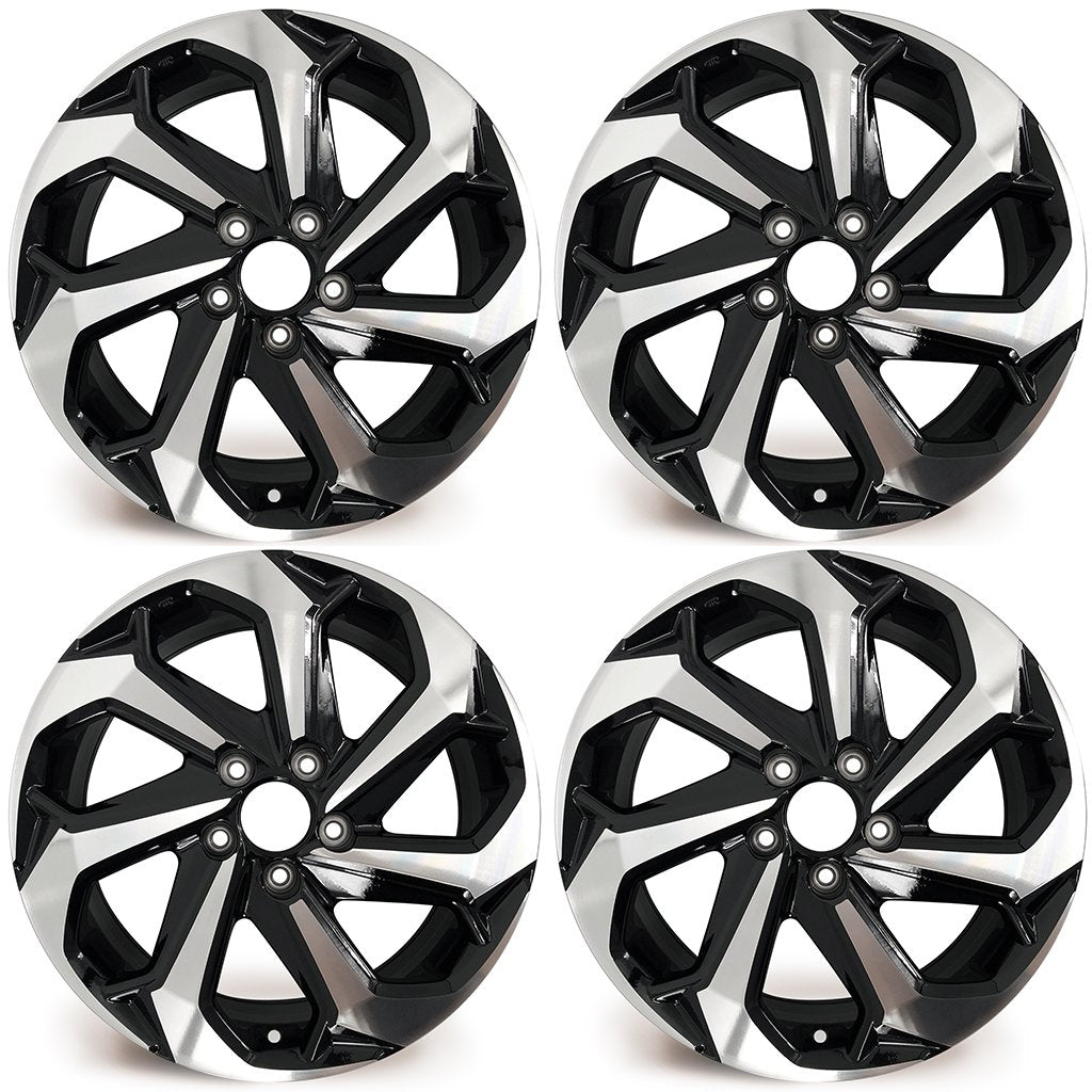 17" Replacement Wheel Rim For Honda Accord 2004 2005 2006 2007 – Machined Silver, 5x114.3 Bolt Pattern