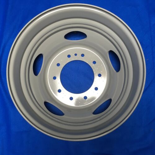 Brand New Single 19.5" 19.5x6 10 Lug Steel Wheel for Ford F450SD F550SD 2005-2020 Super Duty Dually Gray OEM Quality Replacement Rim