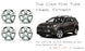 Set of 4 New 19" 19X7.5 Wheels With Chrome Clad Cover for 2014-2019 Toyota Highlander OEM Style Replacement Rim