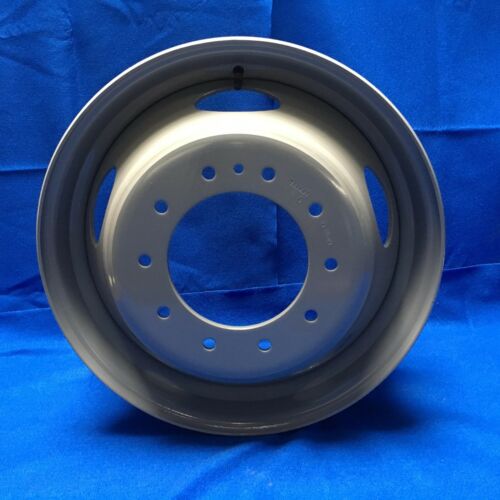 Set of 6 Brand New 19.5" 19.5x6 10 Lug Steel Wheels for Ford F450SD F550SD 2005-2025 Super Duty Dually Gray OEM Quality Replacement Rim