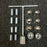 FORD F450 F550 19.5" 2005-2021 Stainless Dually Wheel Simulators FORD on 10 lugs