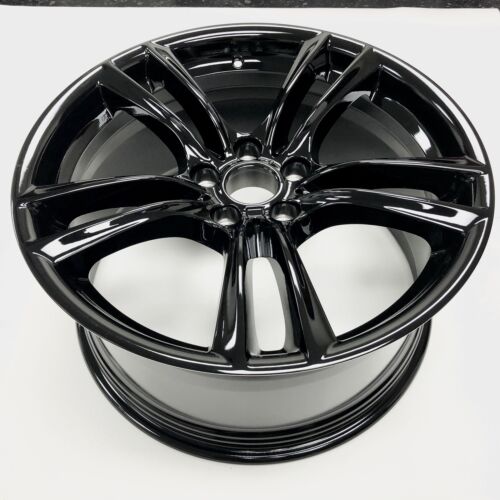 Set of 4 20" 20x10 20x8.5 Alloy Wheels For BMW 5-Series 7-Series 2009-2015 GLOSS BLACK Staggered OEM Quality Replacement Rim